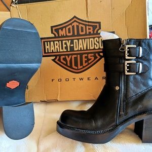 Harley-Davidson Two Strap Leather Boots